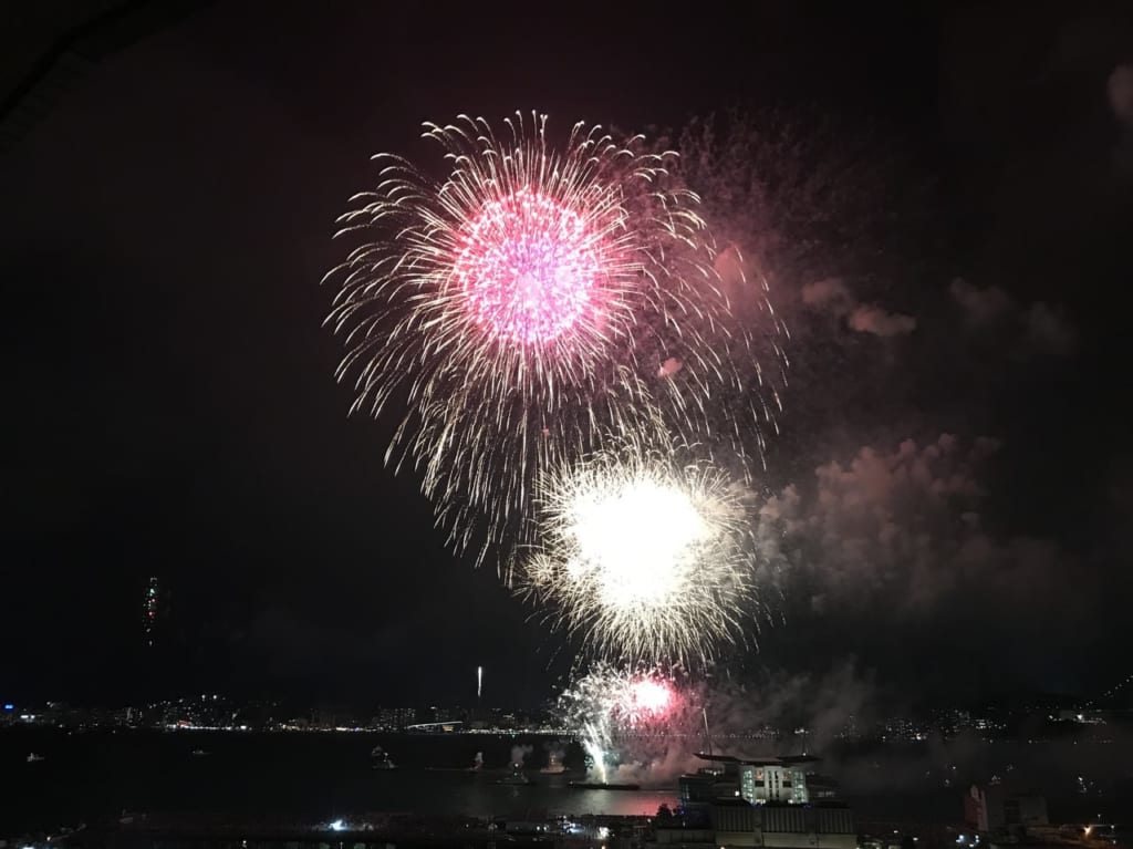 関門海峡花火大会1