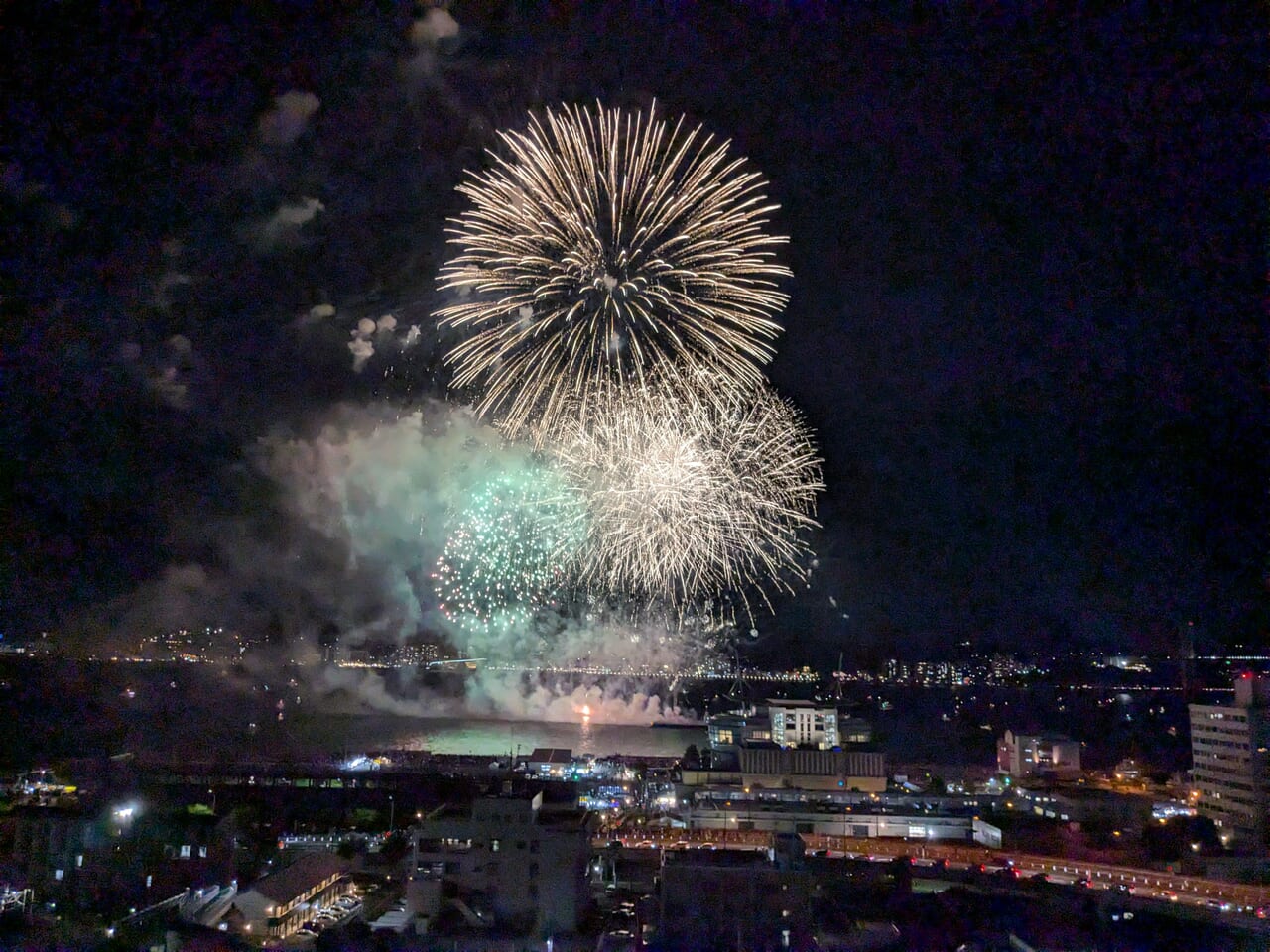 関門海峡花火大会24門司